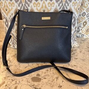 Kate Spade NY Laurel Way Rima Crossbody Black Saffiano Leather Handbag